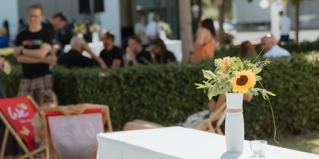 Blumen, Sommerfest, Menschen