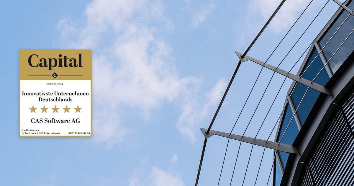 CAS Software AG recognized as one of Germany’s most innovative ...