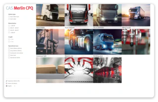 CAS Merlin CPQ Customer CPQ Screen