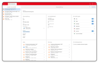 CAS genesisWorld CRM im Marketing Veranstaltungsdetails