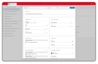 CAS genesisWorld CRM im Projektmanagement Projektdetails