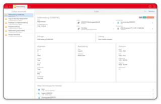 CAS genesisWorld CRM im Service und Support Ticketdetails