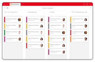 CAS genesisWorld CRM System Kanbanboard