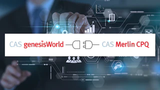 CAS genesisWorld und CAS Merlin CPQ Banner